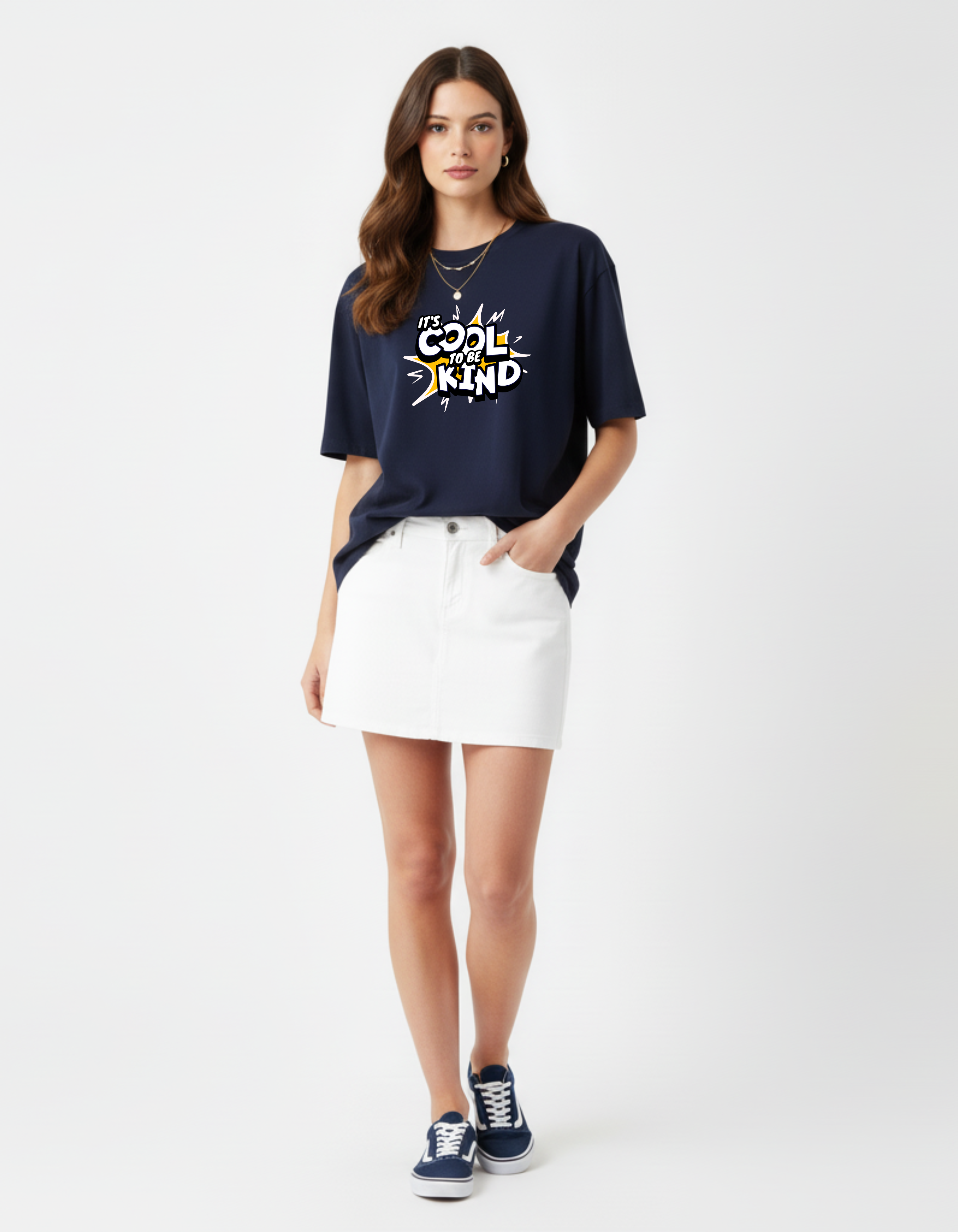 The Kindness Drop | Oversize Navy Blue