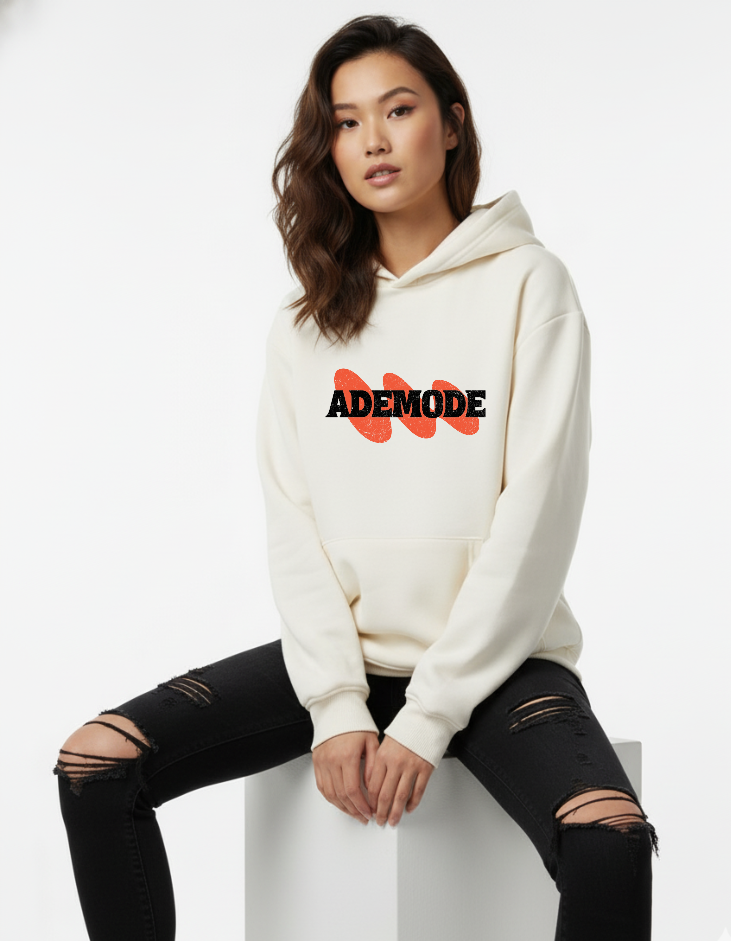 ADEMODE “Born To Be Cool” Oversized Hoodie – Unisex Streetwear