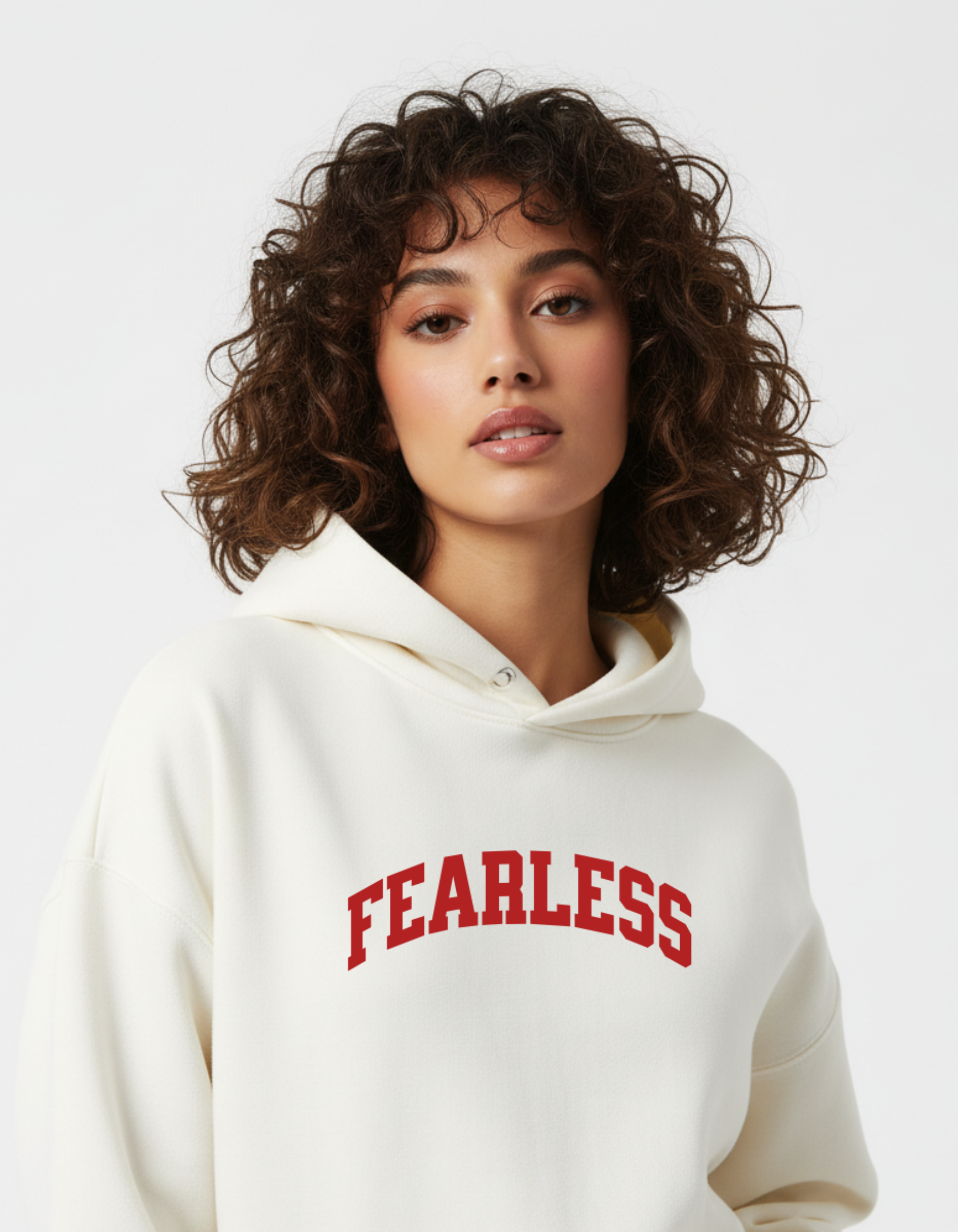 ADEMODE FEARLESS Oversized Hoodie – Unisex Streetwear | Off white Hoodie