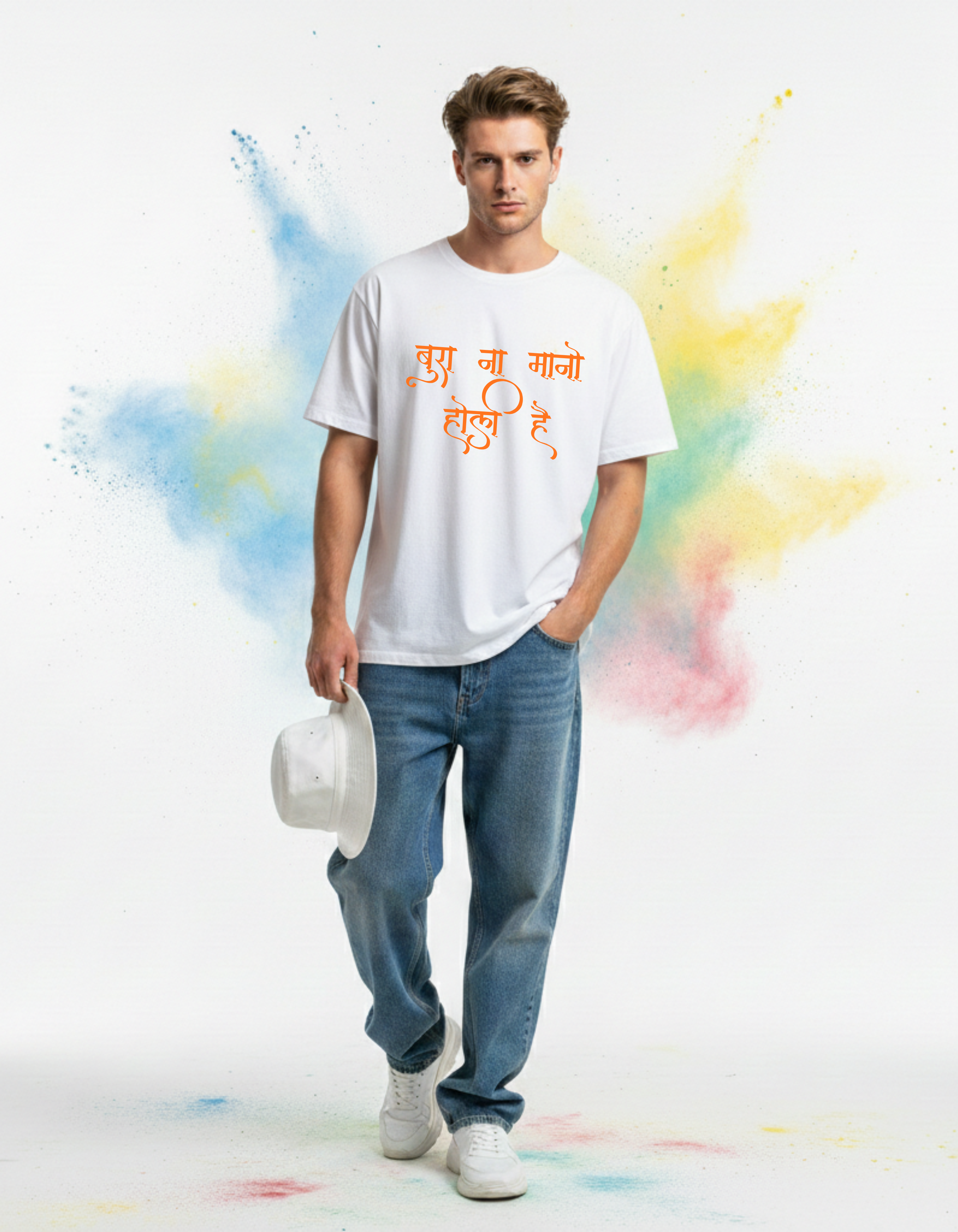 Unisex Bura Na Mano Holi Hai T-Shirt – Oversized Festive Tee