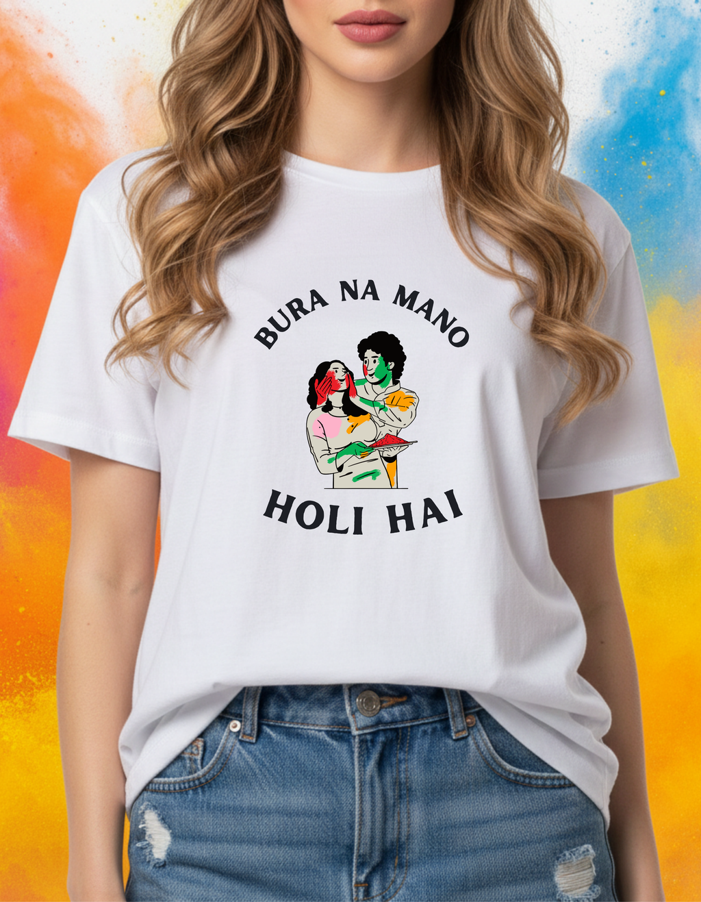 Bura Na Mano Holi Hai Unisex T-Shirt  | Oversized Holi Graphic Tee