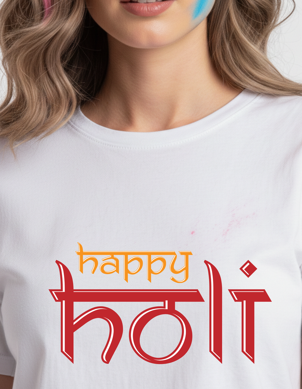 Happy Holi Unisex T-Shirt | Regular Fit Festival Graphic Tee