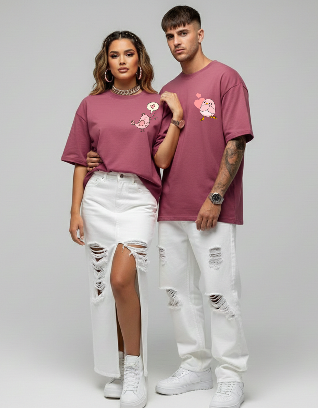 Love Bird Matching Couple T-Shirts | Couple Special Tees