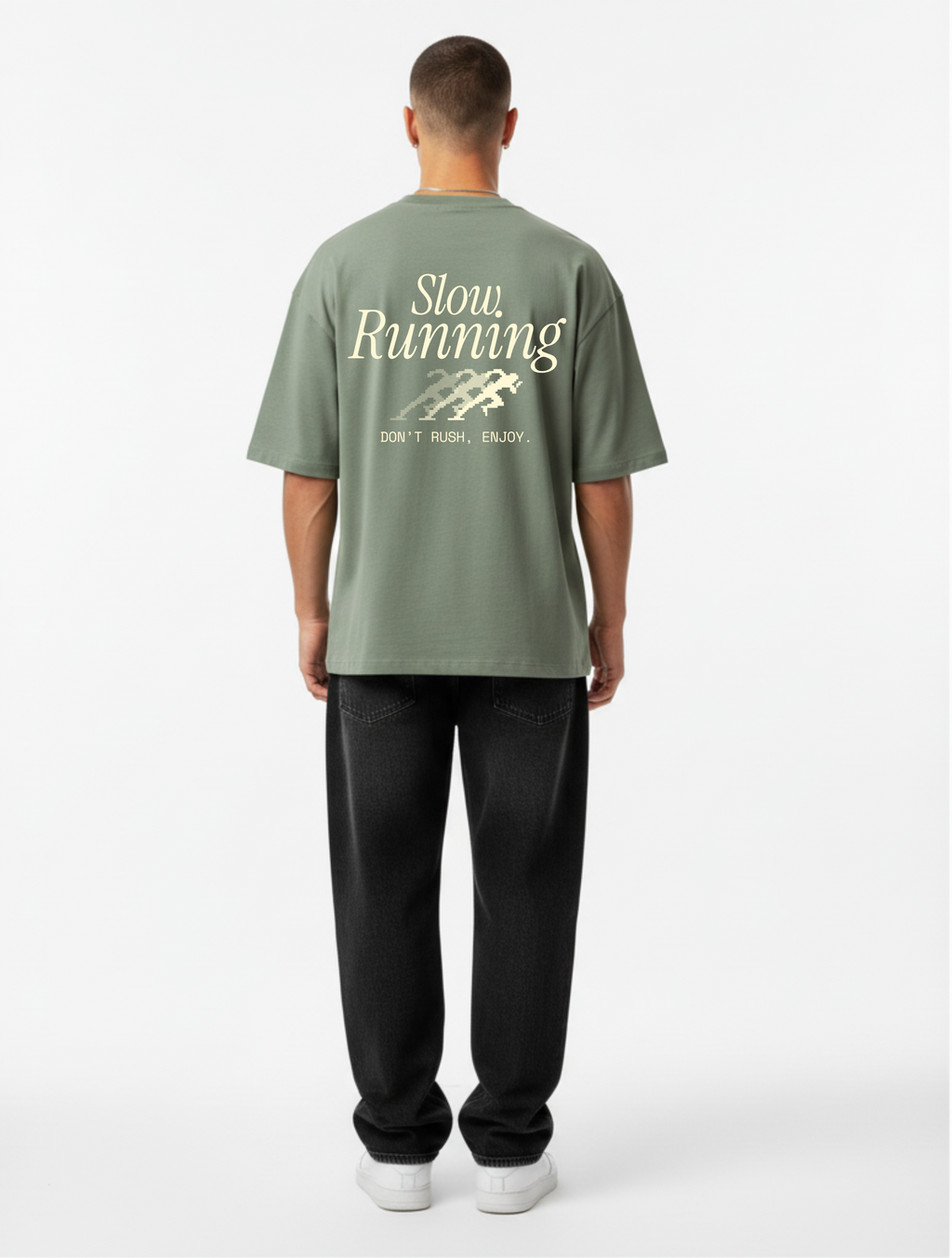 The Paced Archive | Sage Green Slow Down Tee