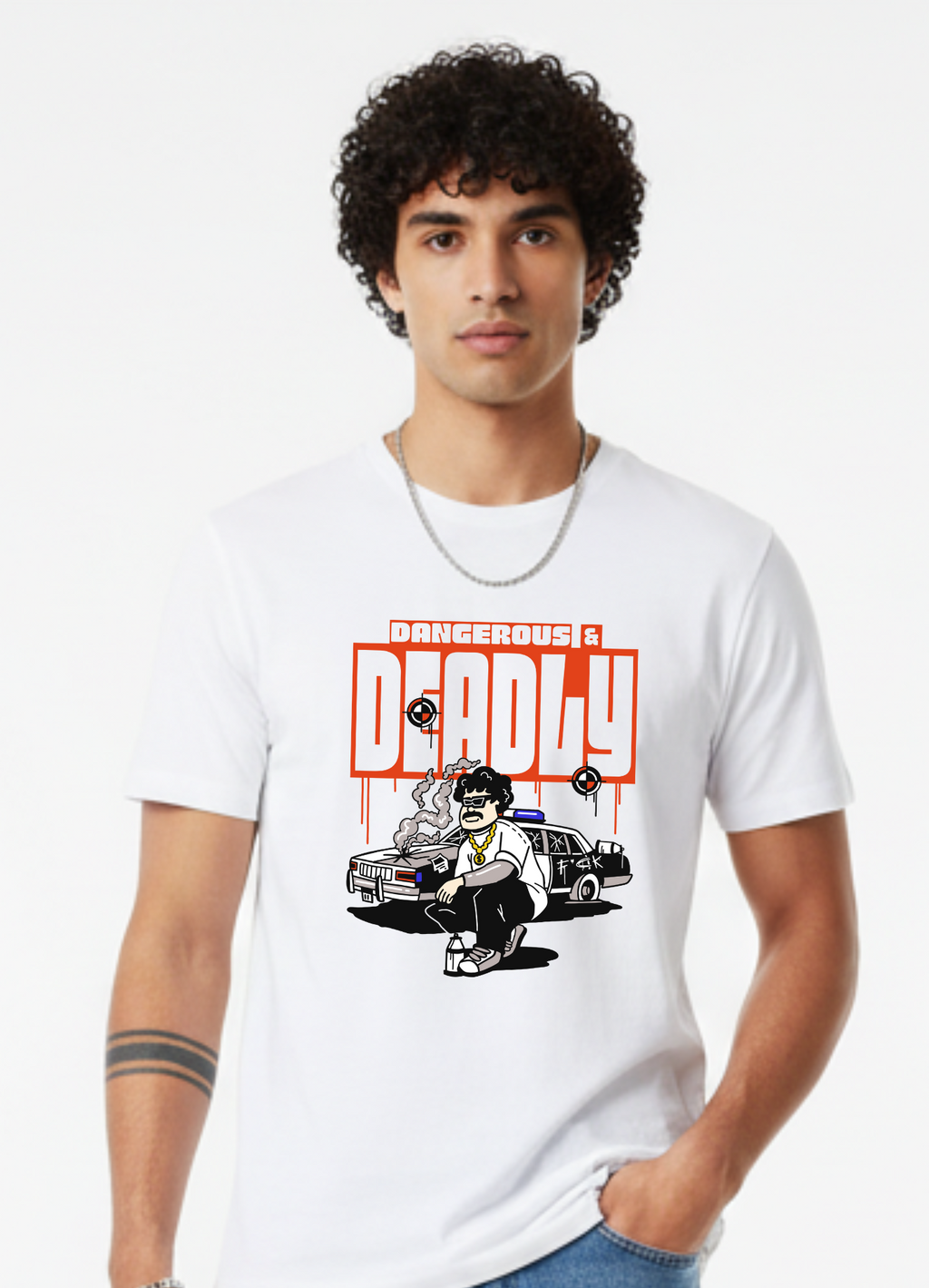The Deadly Tee | Men's White Statement