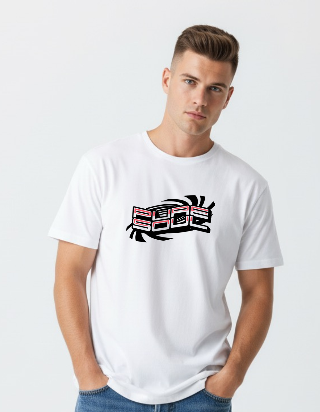 White Graphic T-Shirt for Men | Modern Casual Wear