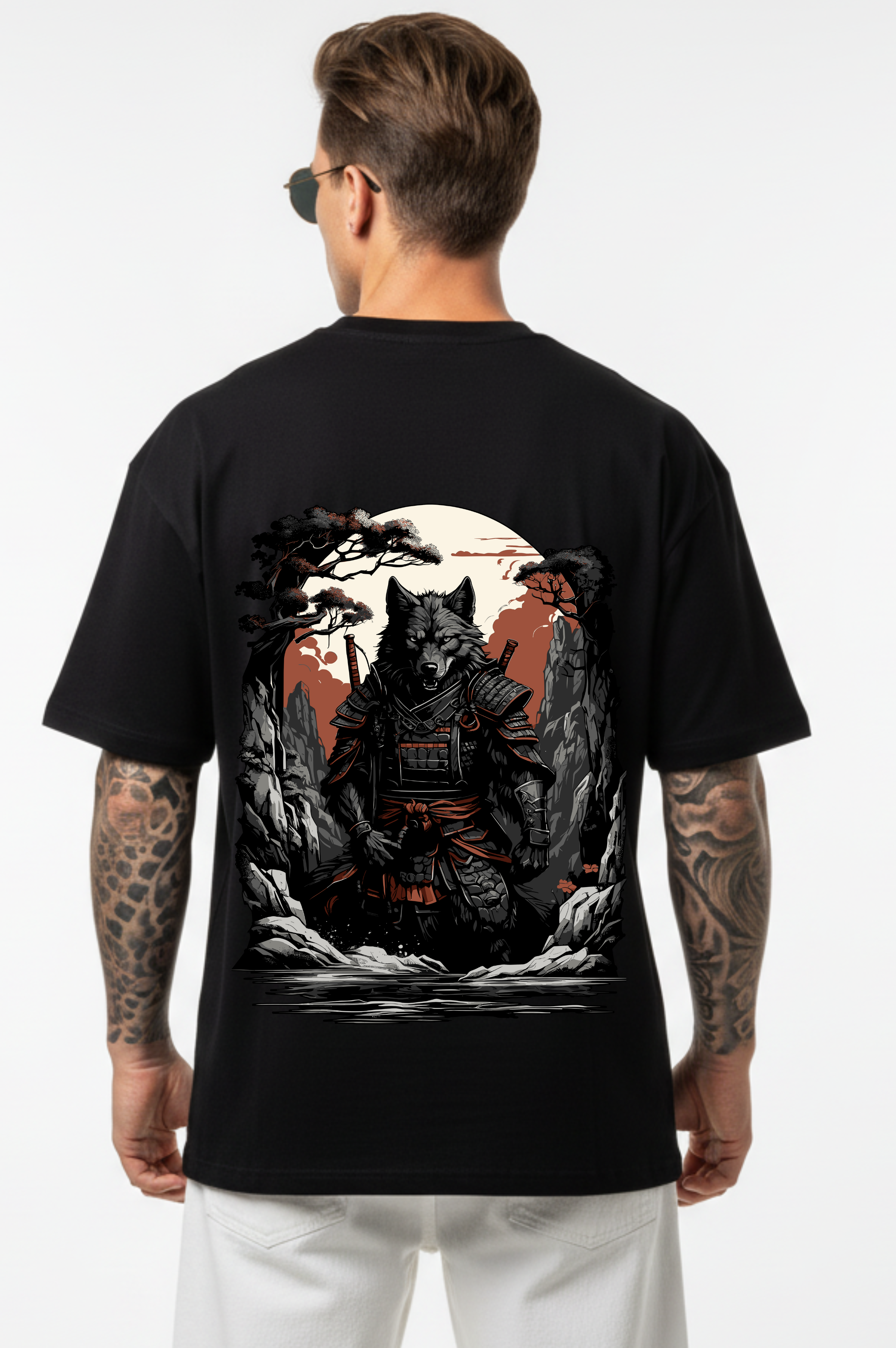 Blackwolf T-Shirt | Oversized Streetwear Back Print