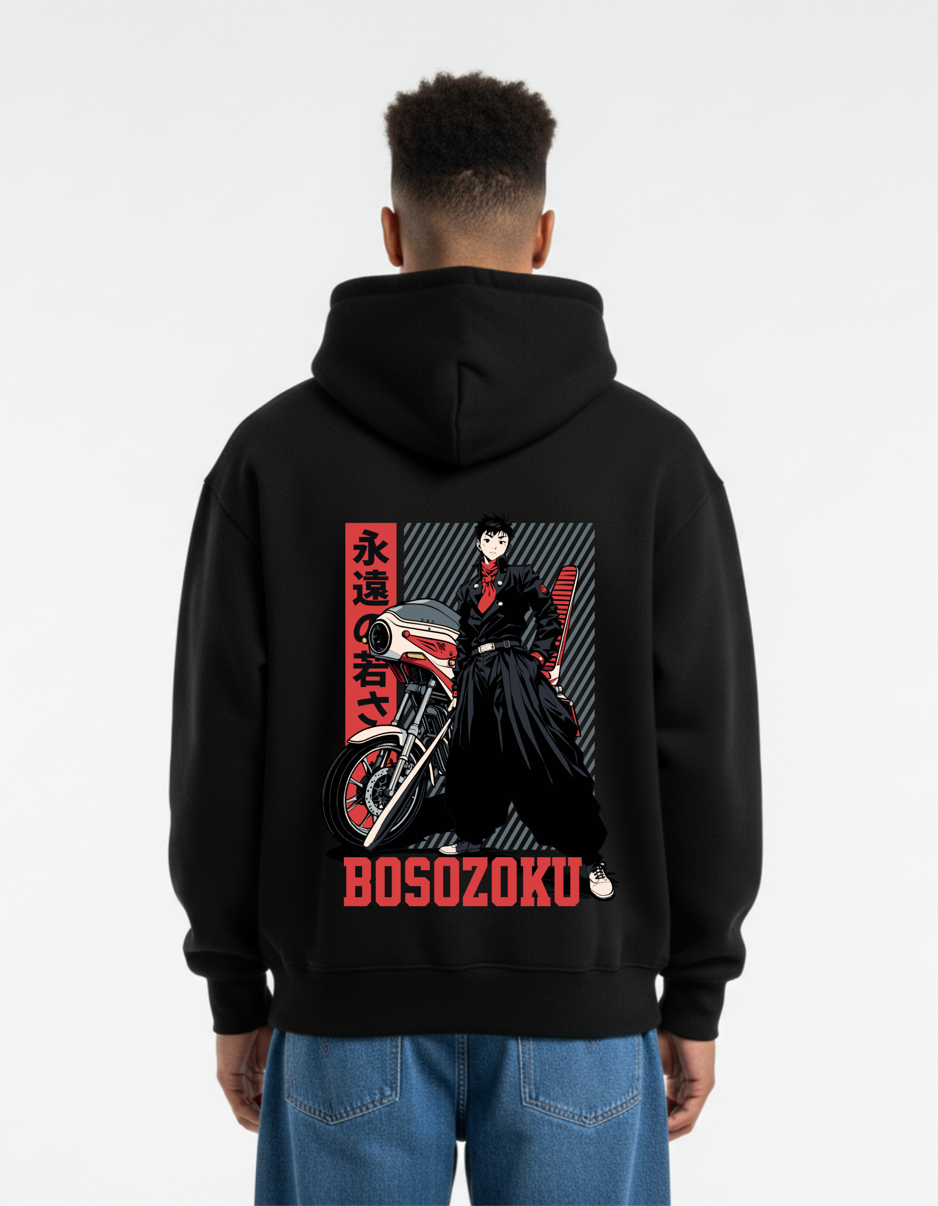 Bosozoku Anime Hoodie for Men | ADEMODE Streetwear