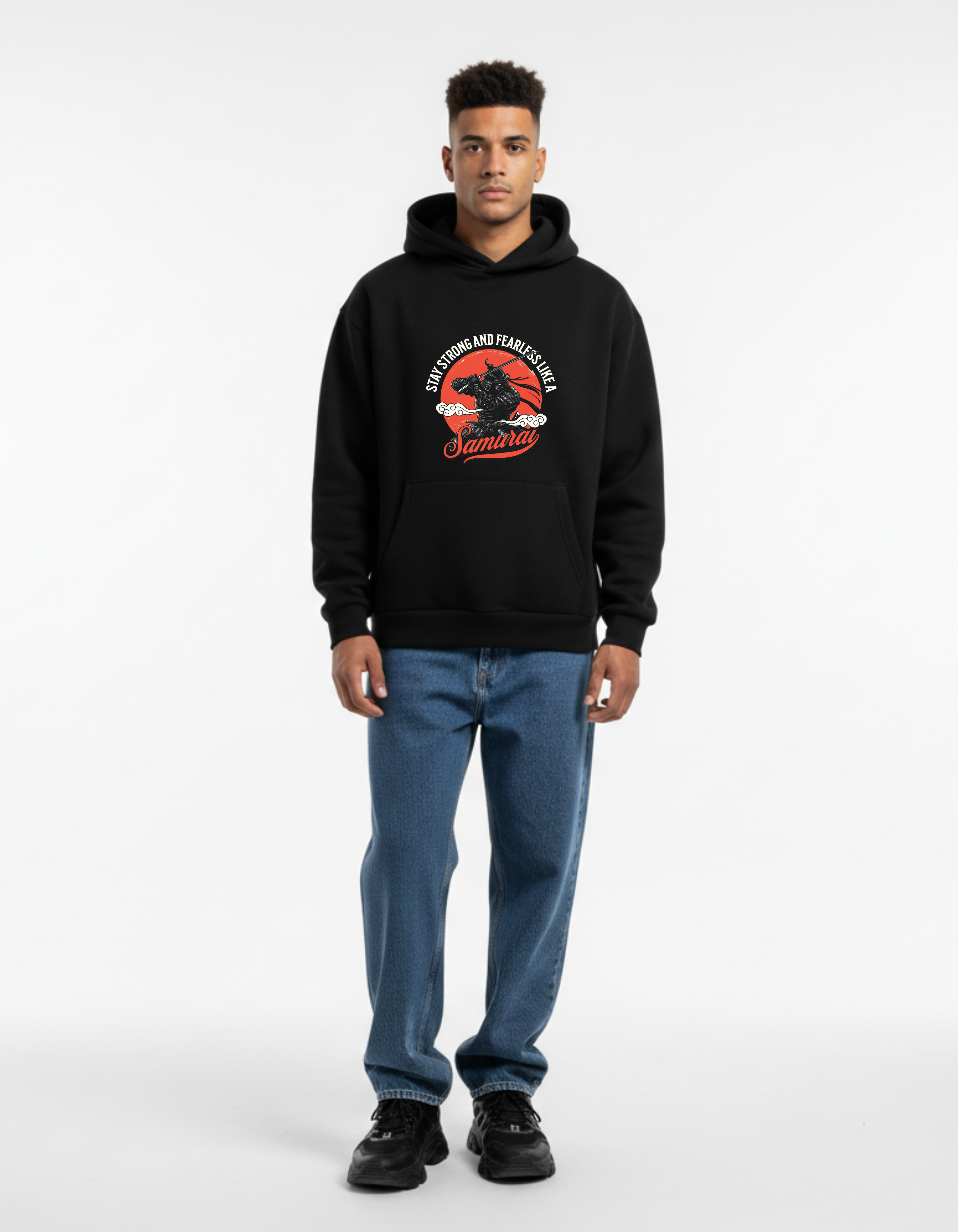 Samurai Anime Hoodie for Men | Warrior Street Style