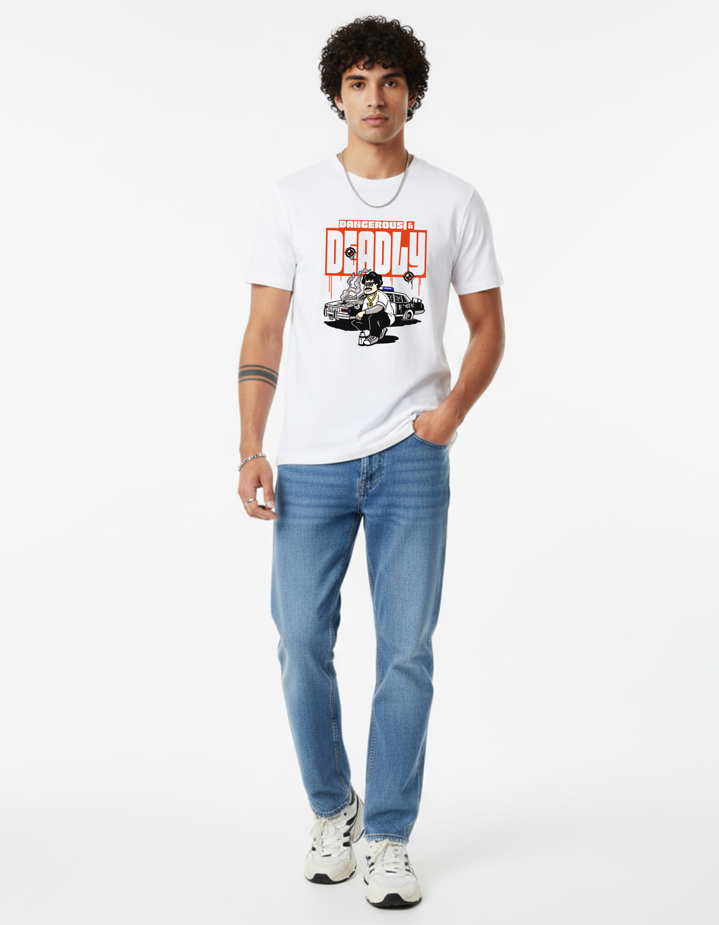 The Deadly Tee | Men's White Statement