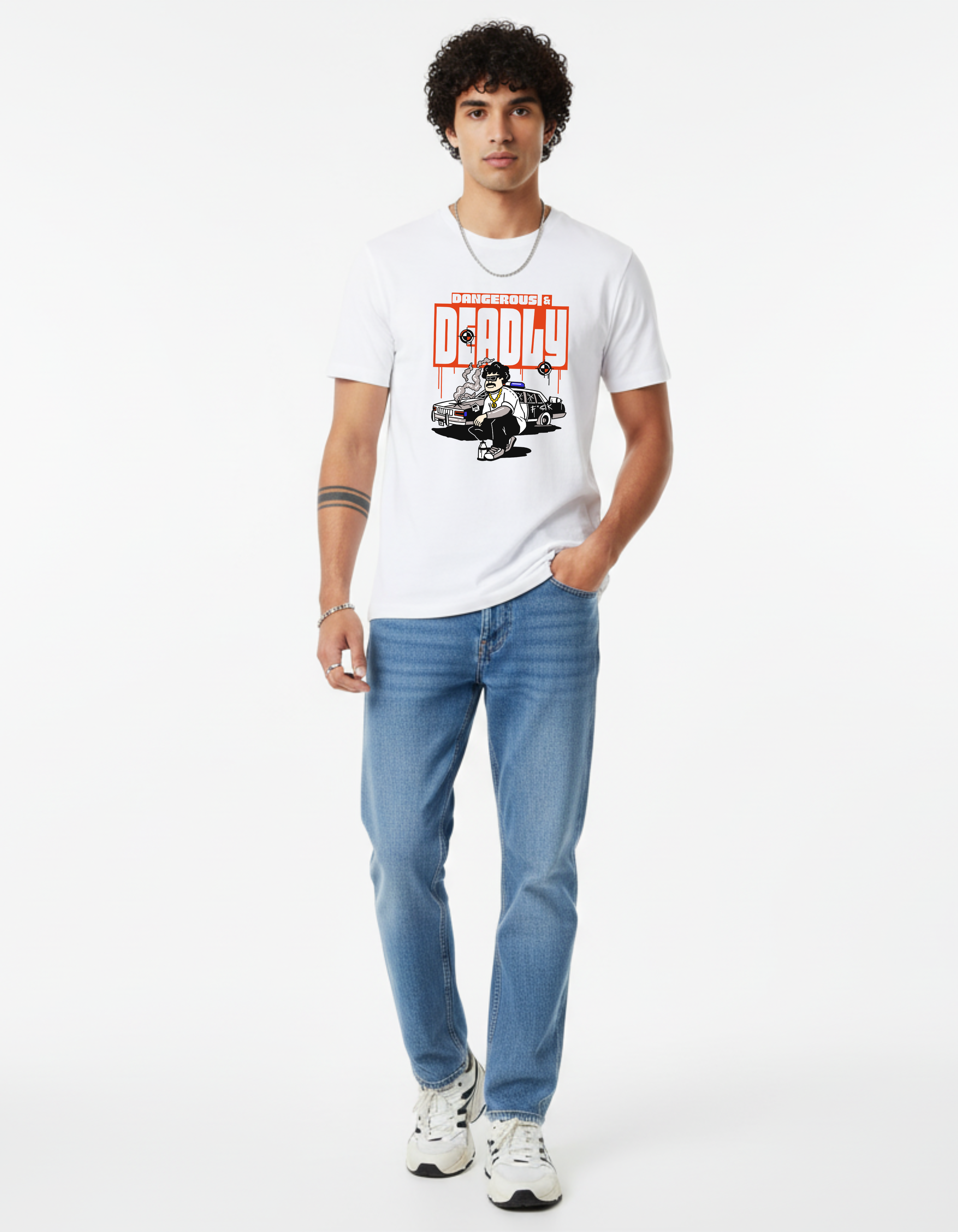 The Deadly Tee | Men's White Statement