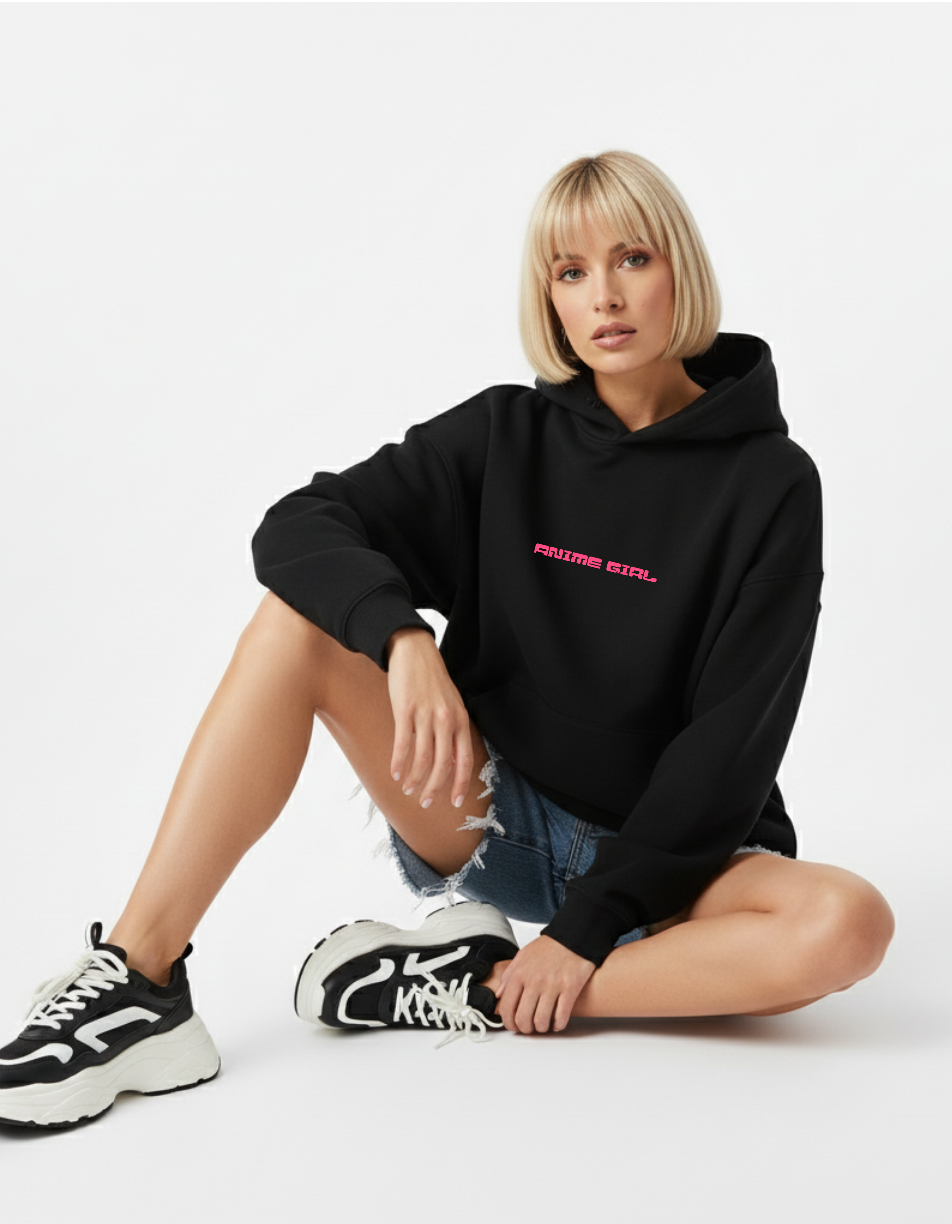 Anime Girl Hoodie for Women | ADEMODE Streetwear