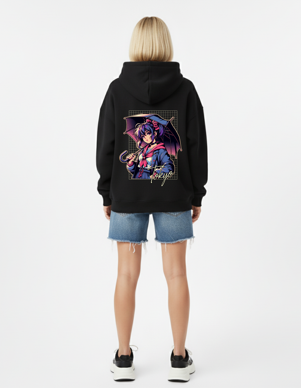 Anime Girl Hoodie for Women | ADEMODE Streetwear