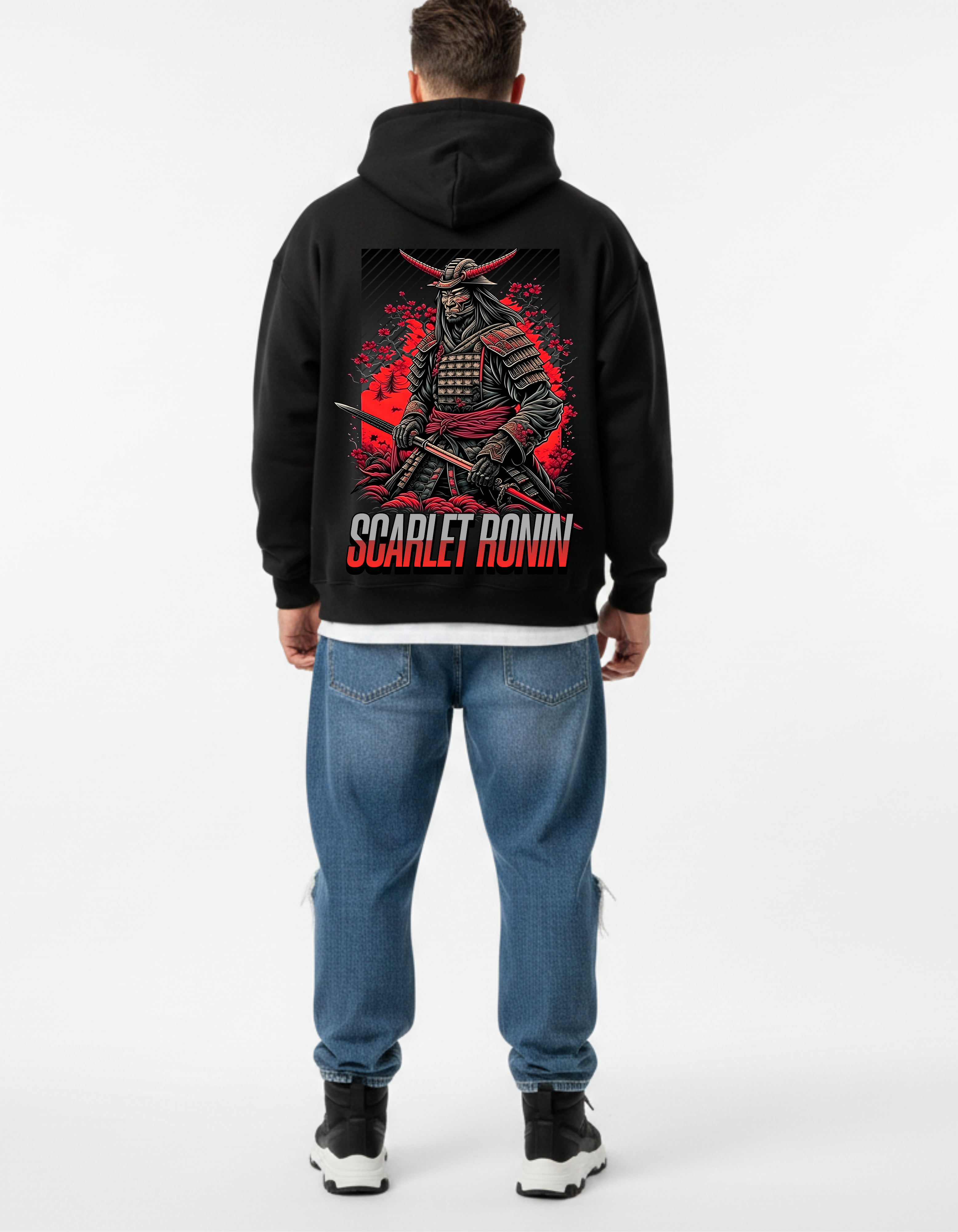 Scarlet Ronin Samurai Hoodie | ADEMODE Anime Streetwear