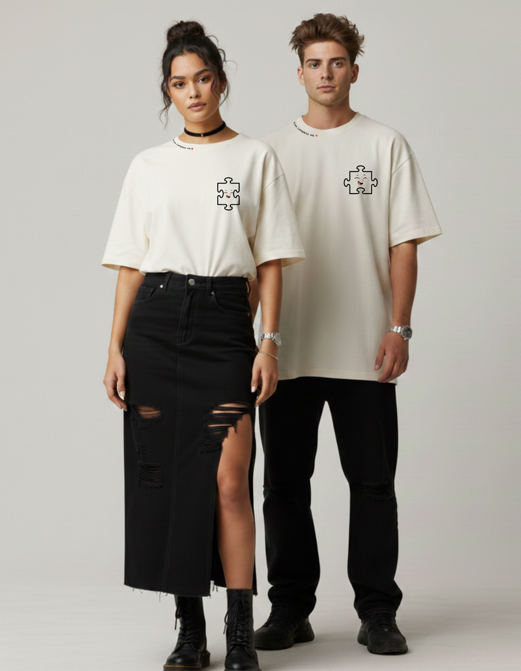 Couple T-Shirts | You Complete Me Puzzle Tees – Ademode