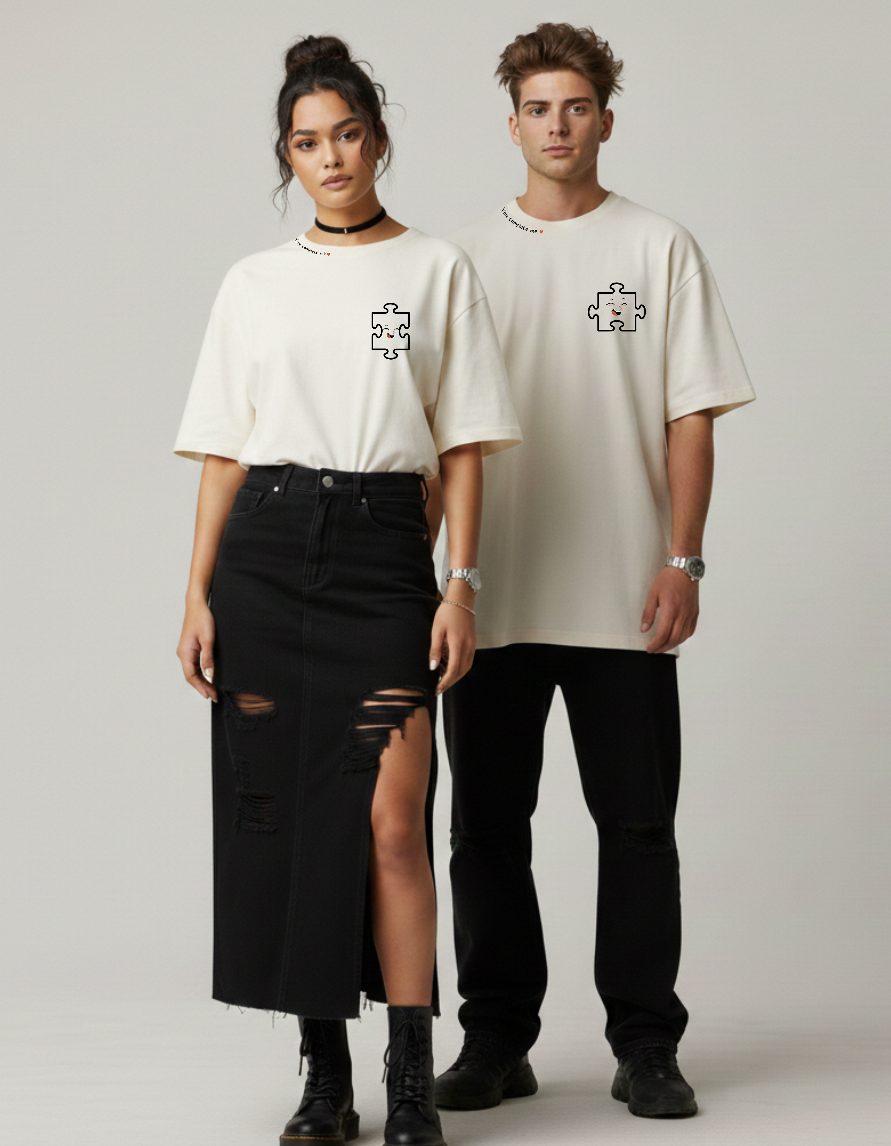 Couple T-Shirts | You Complete Me Puzzle Tees – Ademode