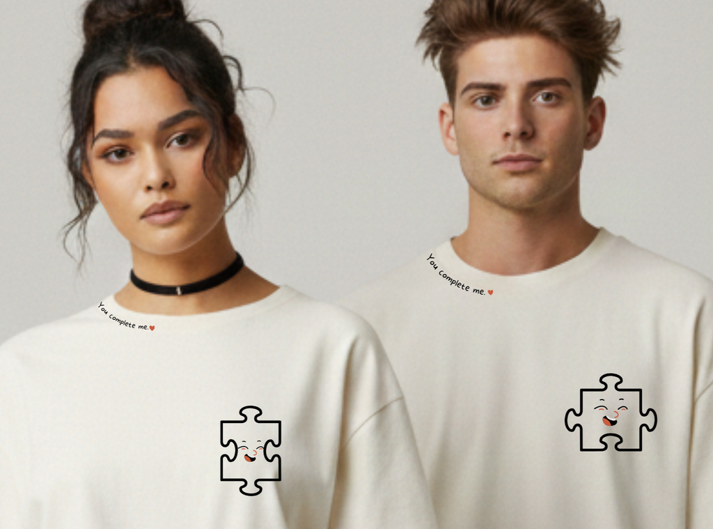Couple T-Shirts | You Complete Me Puzzle Tees – Ademode