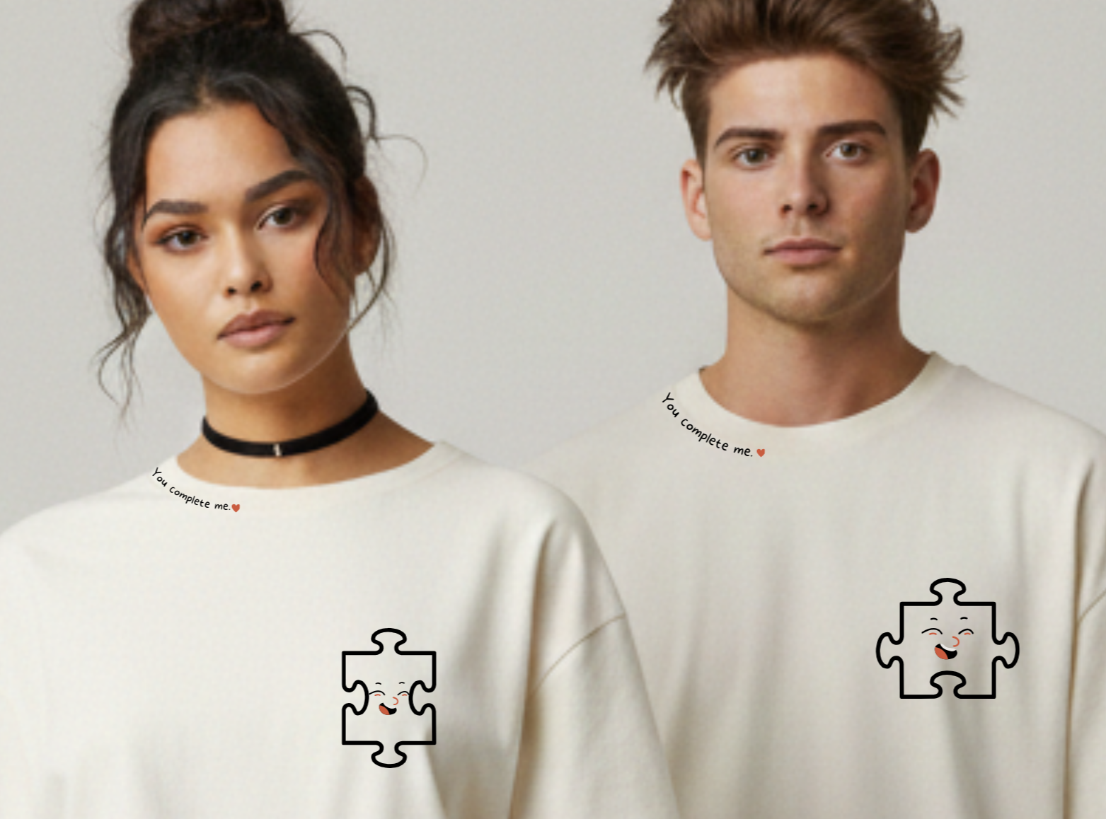 Couple T-Shirts | You Complete Me Puzzle Tees – Ademode