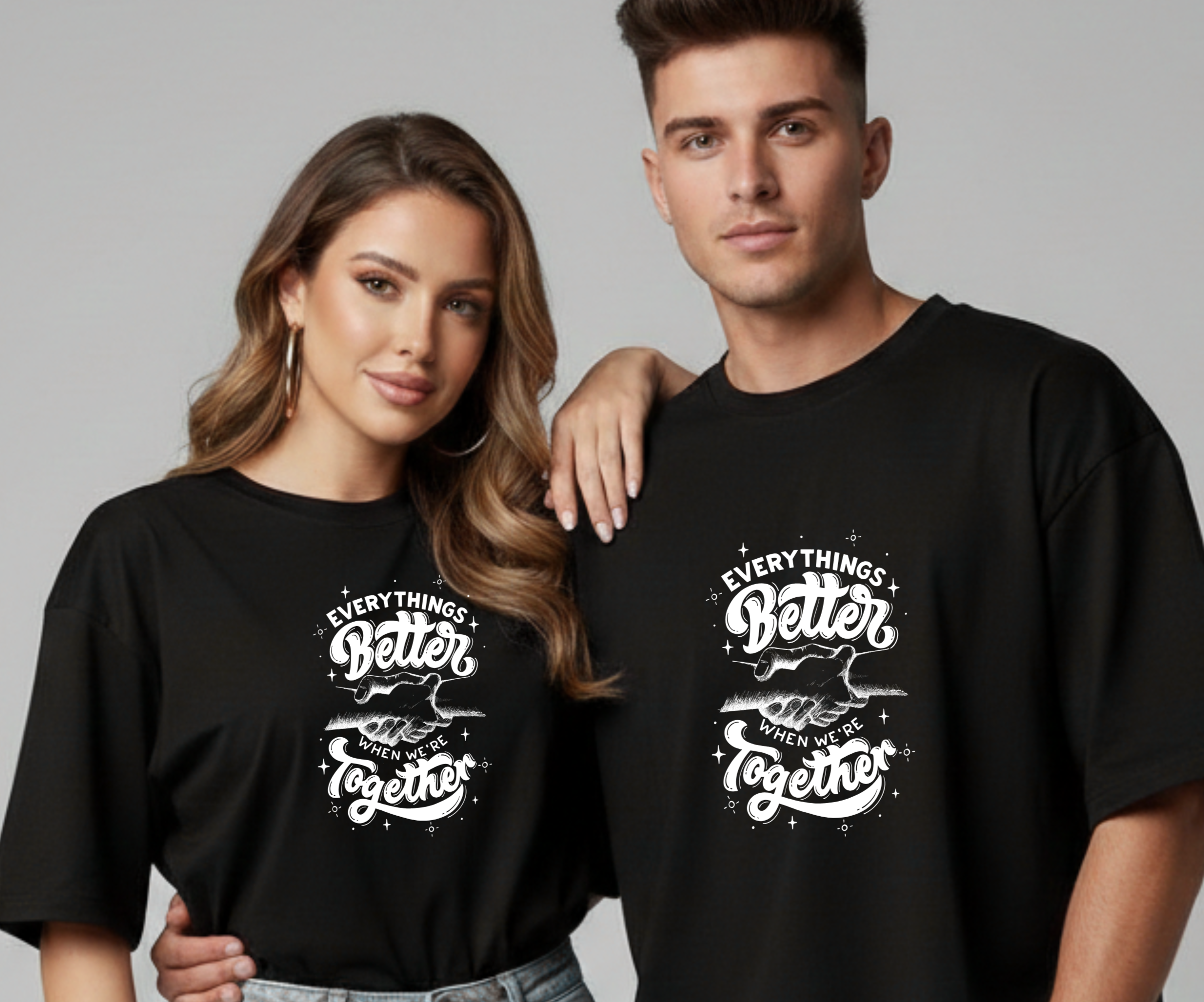 Better Together Couple T-Shirts | Matching Love Tees