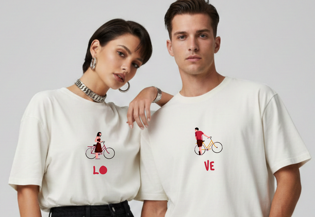 LO VE Matching Couple T-Shirts | Couple Love Tees