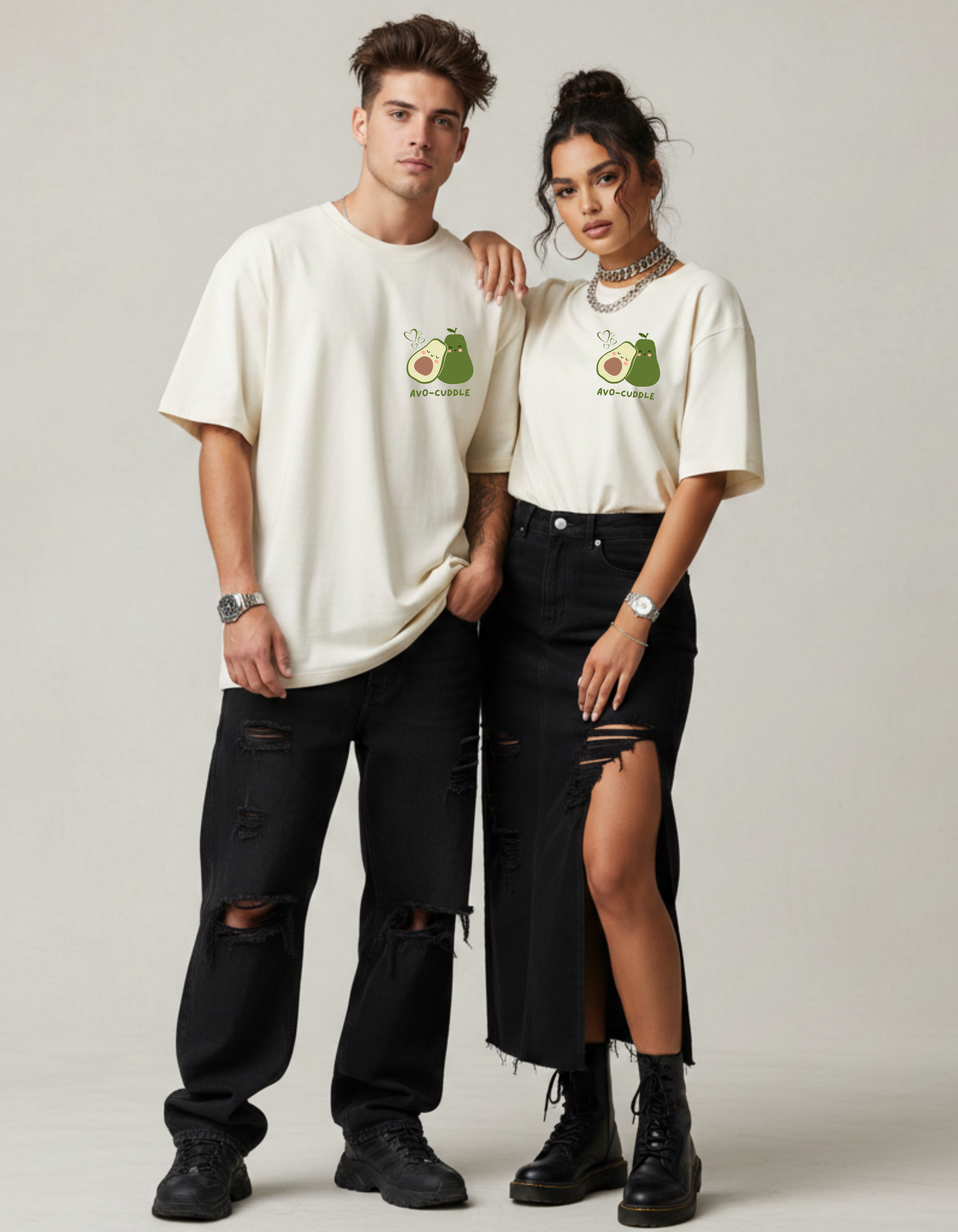 Avo-Cuddle Couple T-Shirts | Cute Matching Love Tees