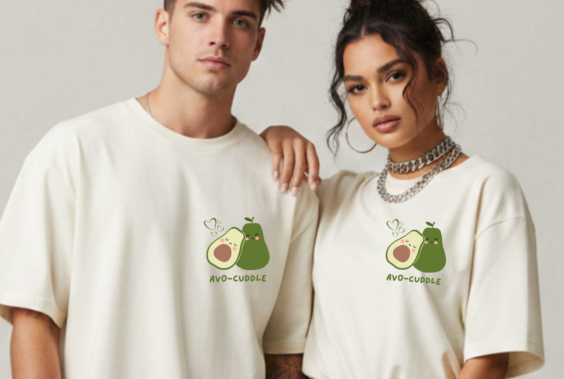 Avo-Cuddle Couple T-Shirts | Cute Matching Love Tees