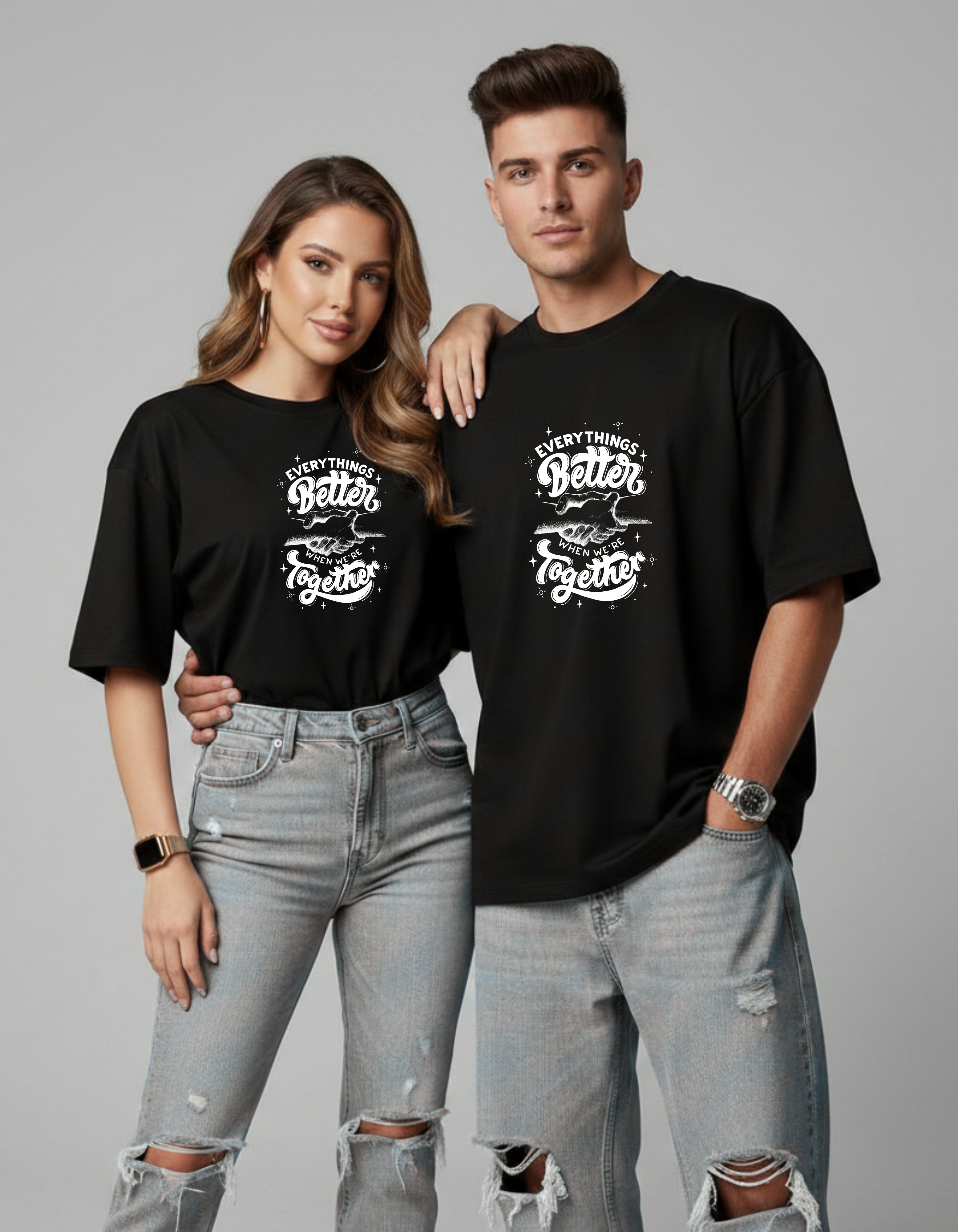 Better Together Couple T-Shirts | Matching Love Tees